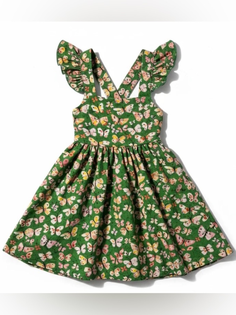 OLLIE JAY Sleeveless Strappy Butterfly Twirl Dress - (Size: 12-18M)